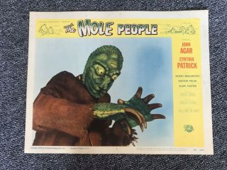 Set Of 8 Lobby Cards The Mole People 1956.  Monster Halloween 5