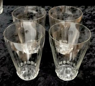 Very Rare Vintage Set Of 12 signed Rene Lalique Graines Large Drinking Glasses R 2