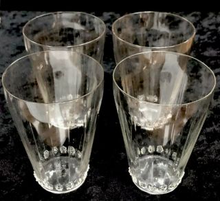 Very Rare Vintage Set Of 12 signed Rene Lalique Graines Large Drinking Glasses R 5