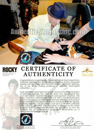 Sylvester Stallone Rocky Balboa Autographed ROCKY II Tiger Jacket ASI Proof 2