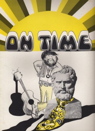 Alfred Drake & Lana Cantrell " On Time " Souvenir Program 1969 Stock