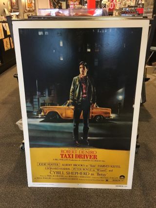 1976 Taxi Driver 27x41 One Sheet Move Poster 74/14 On Foam Core