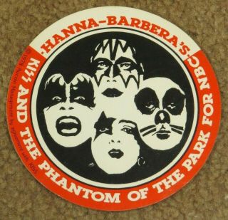 Kiss Meets The Phantom Of The Park Sticker Official Aucoin 1978
