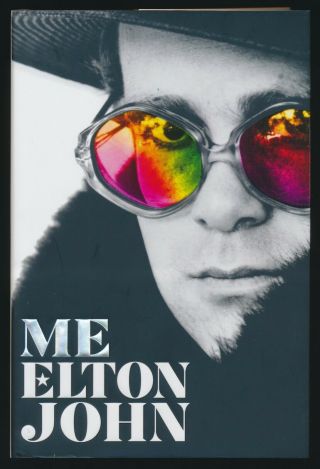 Elton John Beautifully Signed " Me " 1st Edition,  1st Printing Hard Cover Book