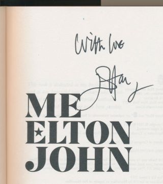 Elton John BEAUTIFULLY SIGNED 