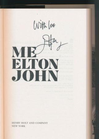 Elton John BEAUTIFULLY SIGNED 