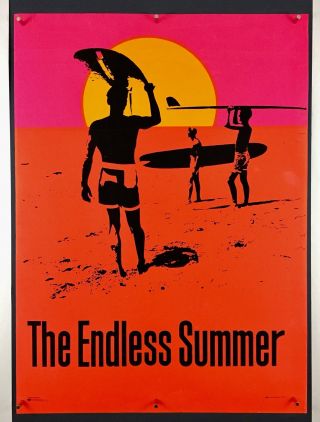 Endless Summer Blacklight Movie Poster One Sheet Bruce Brown Surfing