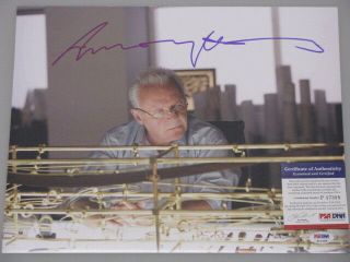 Sir Anthony Hopkins Hand Signed 11 " X14 " Photo,  Psa Dna Fracture Full Signature
