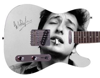 Bob Dylan Autographed Signed Custom Graphics Guitar