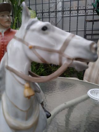 Vintage Herend Porcelain 5593 Horse with Csikos Man LARGE 4
