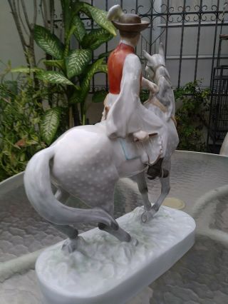 Vintage Herend Porcelain 5593 Horse with Csikos Man LARGE 7