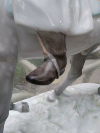 Vintage Herend Porcelain 5593 Horse with Csikos Man LARGE 8