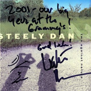 Steely Dan Signed Two Against Nature Cd,  Very Rare,  Walter Becker,  Donald Fagen