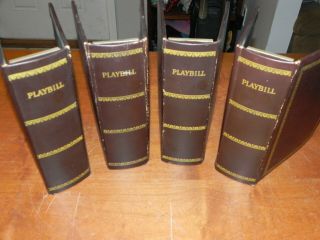 4 Vintage Playbill Binders From Jay Loose Leaf - Playbill,  Inc York,  Ny