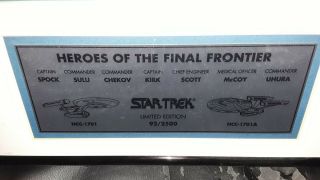 SHATNER NIMOY Star Trek Photo Auto Cast 92/2500 Heroes Of The Final Frontier 2