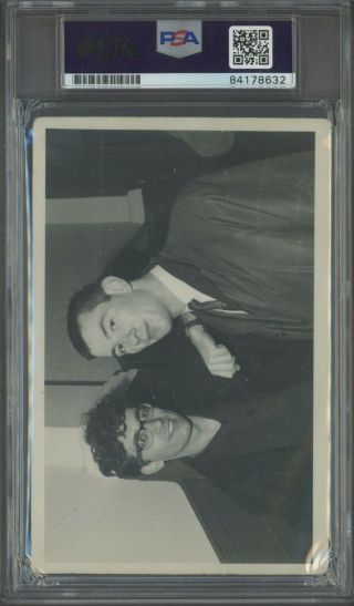 The Beatles 3x Signed Freddie Garrity 5x3 Photo McCartney Harrison Starr PSA/DNA 2