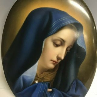KPM Porcelain Plaque Of Mary / Madonna 2