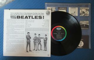 Beatles GREAT ORIG FIRST ISSUE ' MEET THE BEATLES STEREO LP W/O PUBLISHING PRINT 2