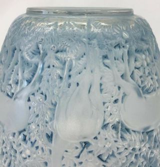 c1932 R Lalique Biches Deer Vase 6