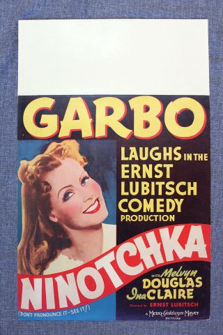 Ninotchka - Greta Garbo (1939) Us Window Card Movie Poster
