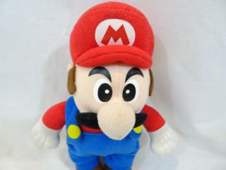Nintendo Plush KellyToy Mario Plush FIRST PRINT RARE VARIANT Black Eyes 2001 VTG 2