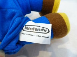 Nintendo Plush KellyToy Mario Plush FIRST PRINT RARE VARIANT Black Eyes 2001 VTG 5