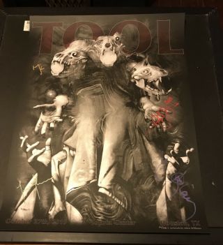 Signed Tool Poster From Houston Toyota Center 2