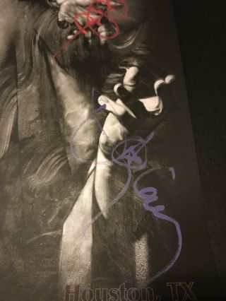 Signed Tool Poster From Houston Toyota Center 5