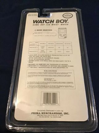 Vintage 1993 Nintendo Watch Boy Game Boy LCD Wrist - Watch 2