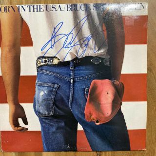 Bruce Springsteen Signed Autographed ‘born In Usa’ Record Album W/