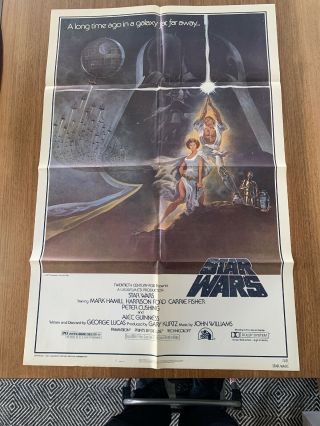 Star Wars 27x41 Us One Sheet Movie Poster 1977
