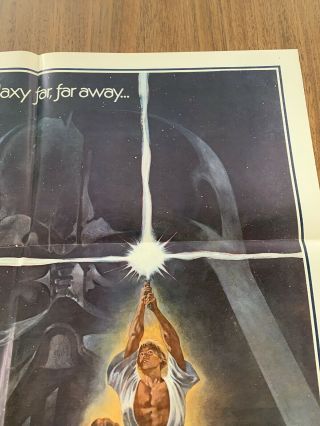 Star Wars 27X41 US One Sheet Movie Poster 1977 8