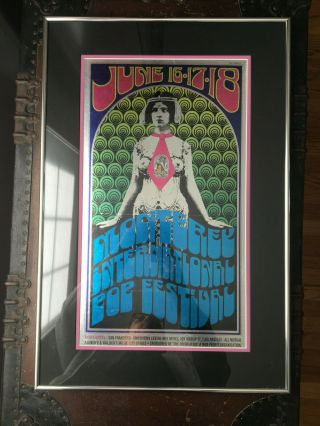 Monterey Pop - 1967 Foil concert poster - small version - 2