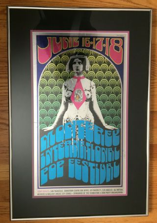 Monterey Pop - 1967 Foil concert poster - small version - 5