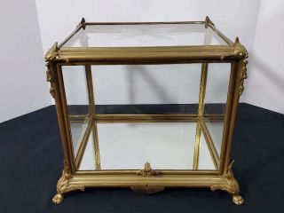 19TH C.  ANTIQUE LOUIS XV STYLE FRENCH GILT BRONZE AND CUT CRYSTAL TANTALUS 12