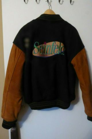 Rare Authentic Seinfeld Jacket / Sony Pictures Entertainment.  Wool/leather
