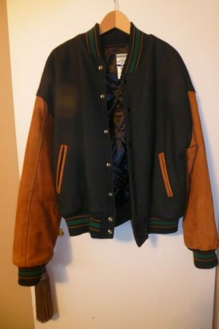 Rare authentic SEINFELD jacket / Sony Pictures Entertainment.  Wool/leather 2