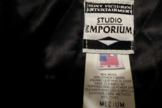 Rare authentic SEINFELD jacket / Sony Pictures Entertainment.  Wool/leather 5