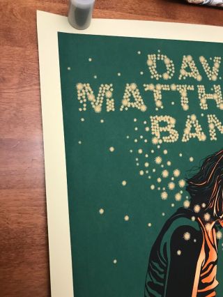 Dave Matthews Band Poster Bristow 7/27/2013 show poster Signed & ’d 10