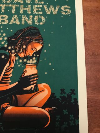 Dave Matthews Band Poster Bristow 7/27/2013 show poster Signed & ’d 7
