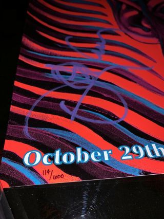 Signed TOOL Concert Poster - Tulsa,  OK 10/29/2019 - Rare Alex Grey Print 2