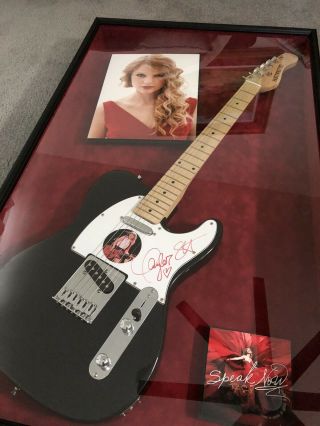 Taylor Swift Autographed Guitar - Professionally Framed With