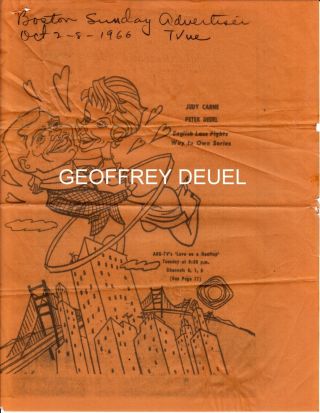 Peter Deuel Pete Duel Geoffrey Deuel Geoff Deuel Judy Carne 