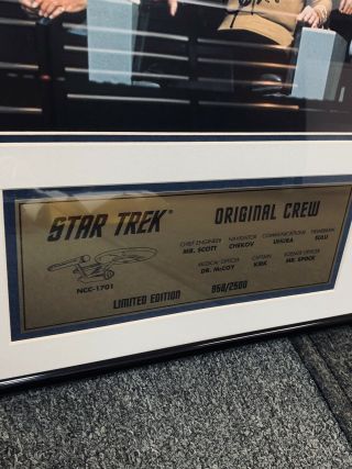 StarTrek & Next Generation Series Cast Signed 20x20 Framed W/COA /2500 4