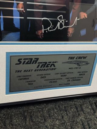 StarTrek & Next Generation Series Cast Signed 20x20 Framed W/COA /2500 5