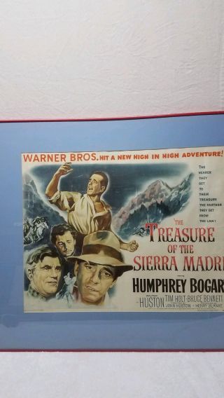 Treasure of the Sierra Madre Movie Poster Rare Humphrey Bogart Film Art 3