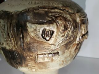 Radical MCM COHEN sculls ABSTRACT CERAMIC BRUTALIST Art Pottery SCULPTURE Vase 10