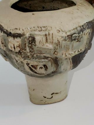 Radical MCM COHEN sculls ABSTRACT CERAMIC BRUTALIST Art Pottery SCULPTURE Vase 11