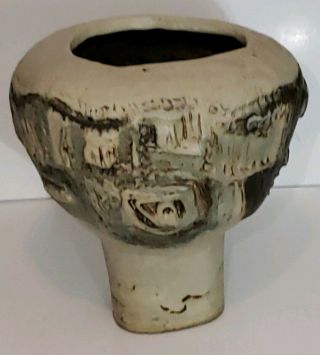 Radical MCM COHEN sculls ABSTRACT CERAMIC BRUTALIST Art Pottery SCULPTURE Vase 2
