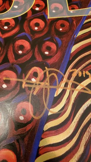 Tool San Antonio Authentic Autographed Concert Poster Art work by Alex Grey 6